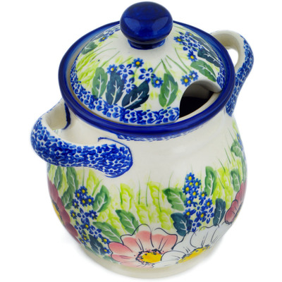 Pattern D376 in the shape Jar with Lid and Handles