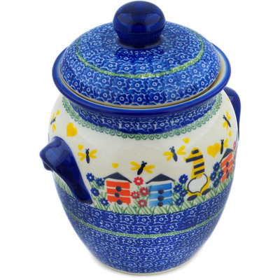 Pattern D377 in the shape Jar with Lid and Handles