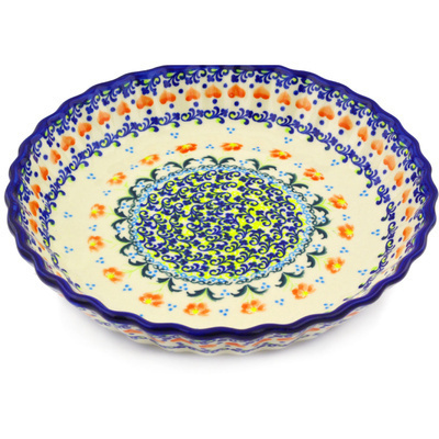 Pattern D124 in the shape Fluted Pie Dish