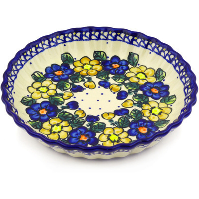 Fluted Pie Dish in pattern D108