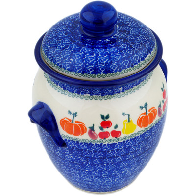 Pattern D353 in the shape Jar with Lid and Handles