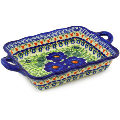 Rectangular Baker with Handles in pattern D81