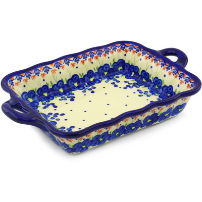 Rectangular Baker with Handles in pattern D52
