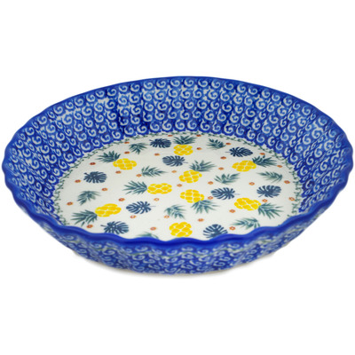 Fluted Pie Dish in pattern D366