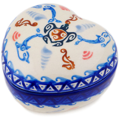 Pattern D365 in the shape Heart Shaped Jar