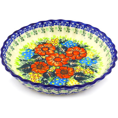 Pattern D109 in the shape Fluted Pie Dish