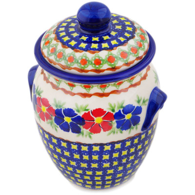 Pattern D27 in the shape Jar with Lid and Handles