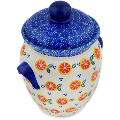 Pattern D351 in the shape Jar with Lid and Handles
