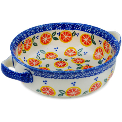 Round Baker with Handles in pattern D351