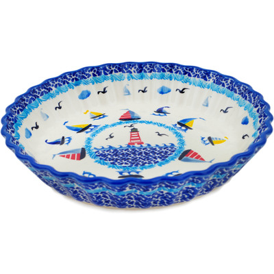 Fluted Pie Dish in pattern D352