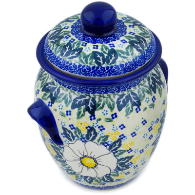 Pattern D346 in the shape Jar with Lid and Handles