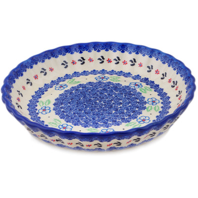 Pattern D128 in the shape Fluted Pie Dish