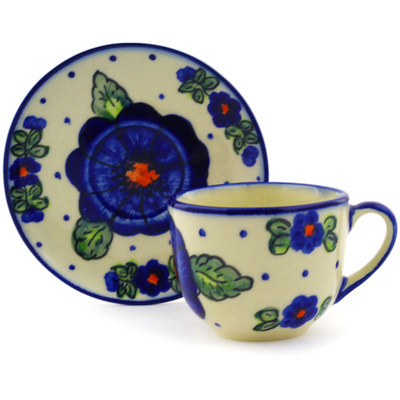 Espresso Cup with Saucer in pattern D115