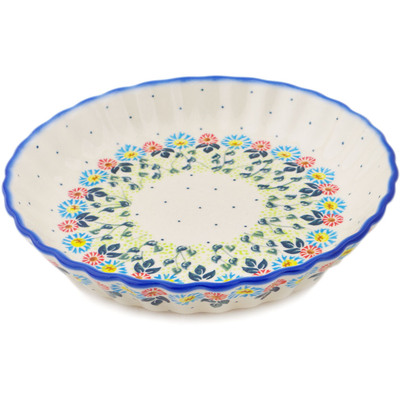 Fluted Pie Dish in pattern D215