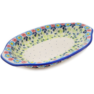 Platter with Handles in pattern D215