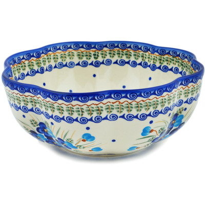 Scalloped Fluted Bowl in pattern D155