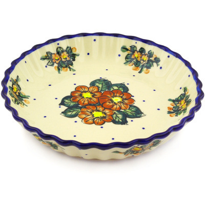 Pattern D110 in the shape Fluted Pie Dish