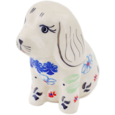 Dog Figurine in pattern D128