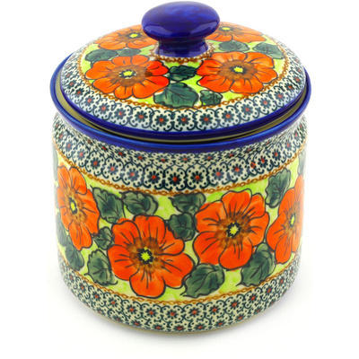 Pattern D95 in the shape Jar with Lid