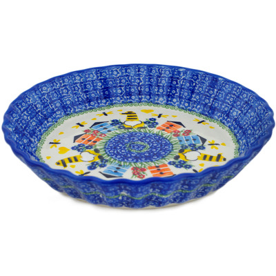 Pattern D377 in the shape Fluted Pie Dish