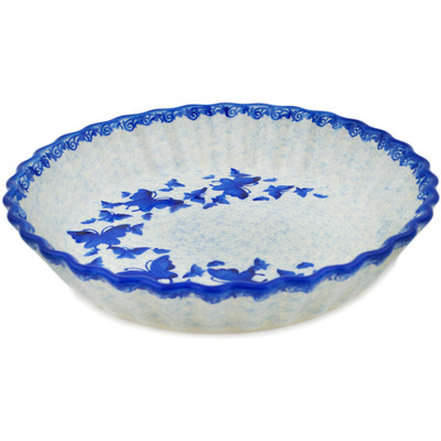 Fluted Pie Dish in pattern D384