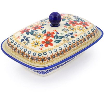 Pattern  in the shape Butter Dish