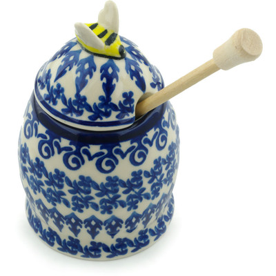 Honey Jar with Dipper in pattern D148