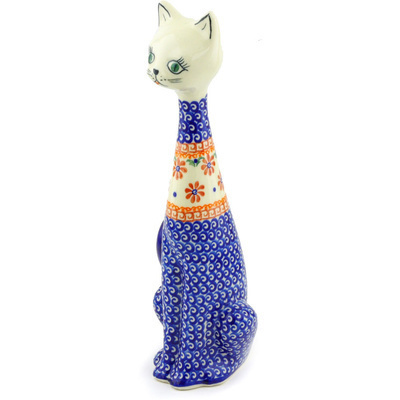 Cat Figurine in pattern D47