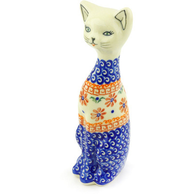 Cat Figurine in pattern D47