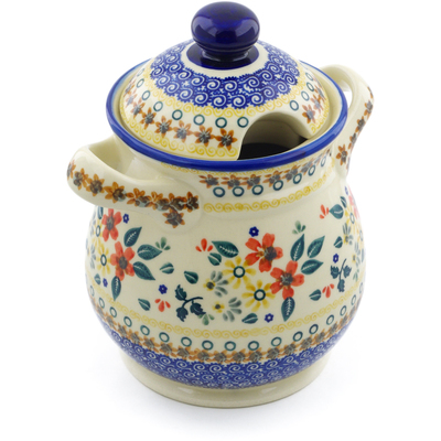 Jar with Lid and Handles in pattern D189