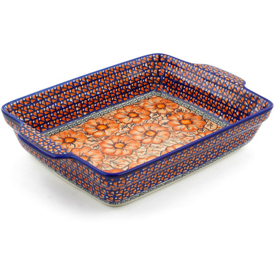 Pattern D92 in the shape Rectangular Baker with Handles