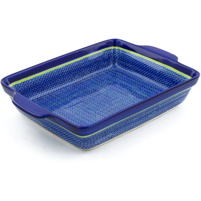 Rectangular Baker with Handles in pattern D96