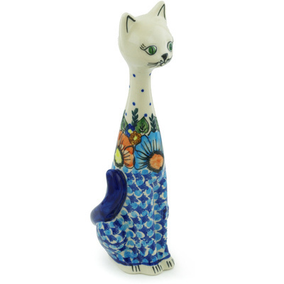 Cat Figurine in pattern D114