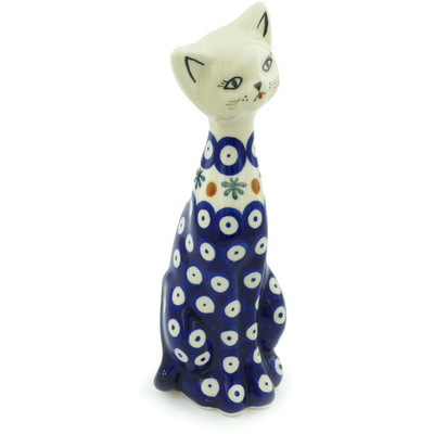 Cat Figurine in pattern D20