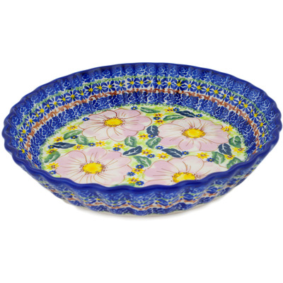 Fluted Pie Dish in pattern D386