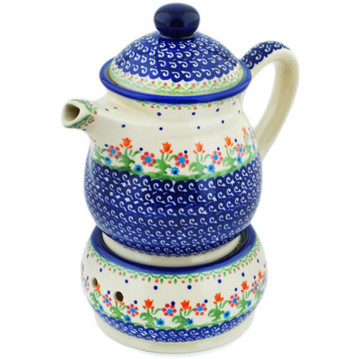 Image of Tea or Coffe Pot with Heater