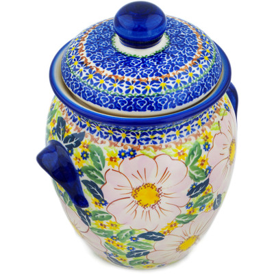 Pattern D386 in the shape Jar with Lid and Handles