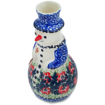Pattern D397 in the shape Snowman Candle Holder