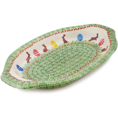 Platter with Handles in pattern D401