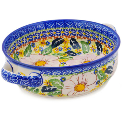 Round Baker with Handles in pattern D386