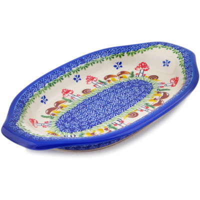 Platter with Handles in pattern D396