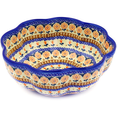 Scalloped Fluted Bowl in pattern D2