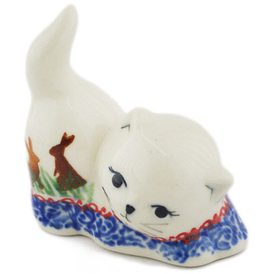 Cat Figurine in pattern D407