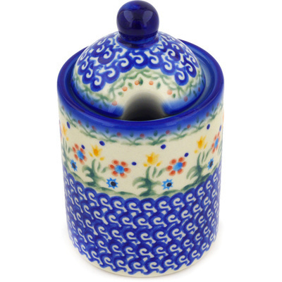 Pattern D19 in the shape Jar with Lid with Opening