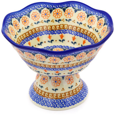 Bowl with Pedestal in pattern D2