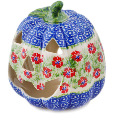 Pattern D360 in the shape Jack O Lantern Candle Holder