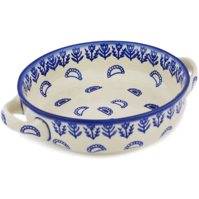 Round Baker with Handles in pattern D468