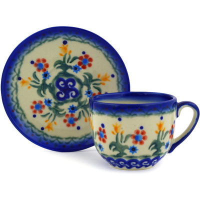 Pattern D19 in the shape Espresso Cup with Saucer