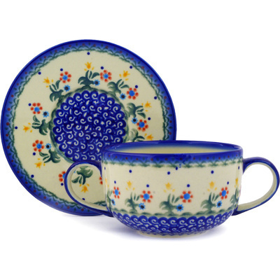 Bouillon Cup with Saucer in pattern D19