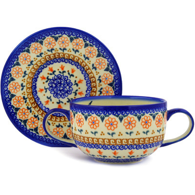 Bouillon Cup with Saucer in pattern D2